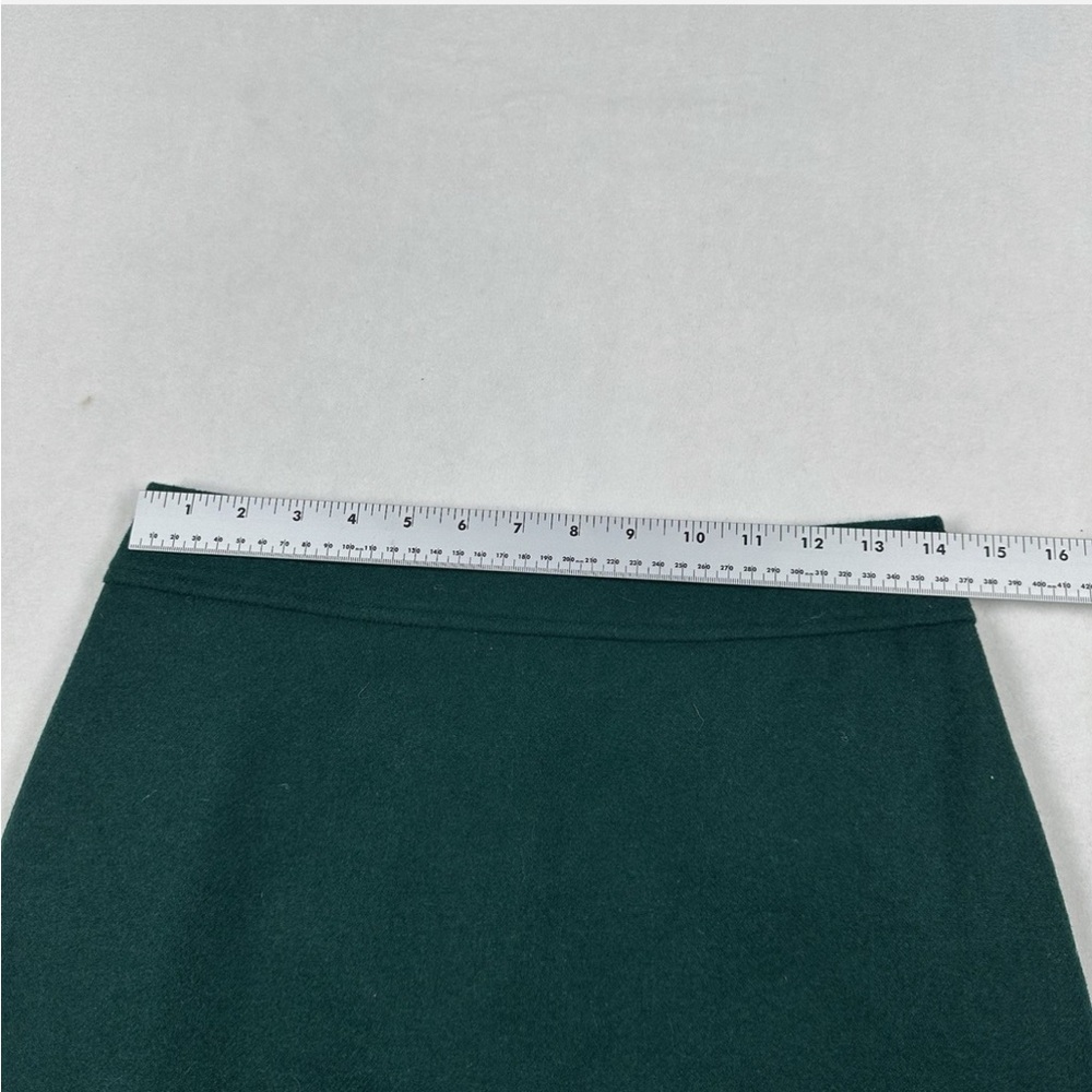 J. Crew Forest Green A-Line Skirt - Picture 5 of 7